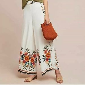 ANTHROPOLOGIE FARM RIO MELILA FLORAL PANTS SIZE M